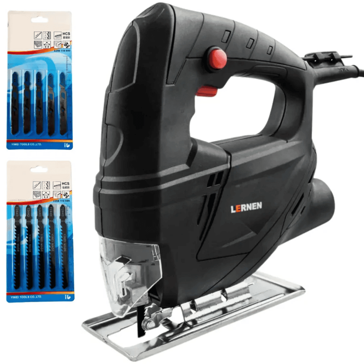 Sierra Caladora 400w 3000 Rpm Cuchillo 55mm + 10 Sierras - LERNEN