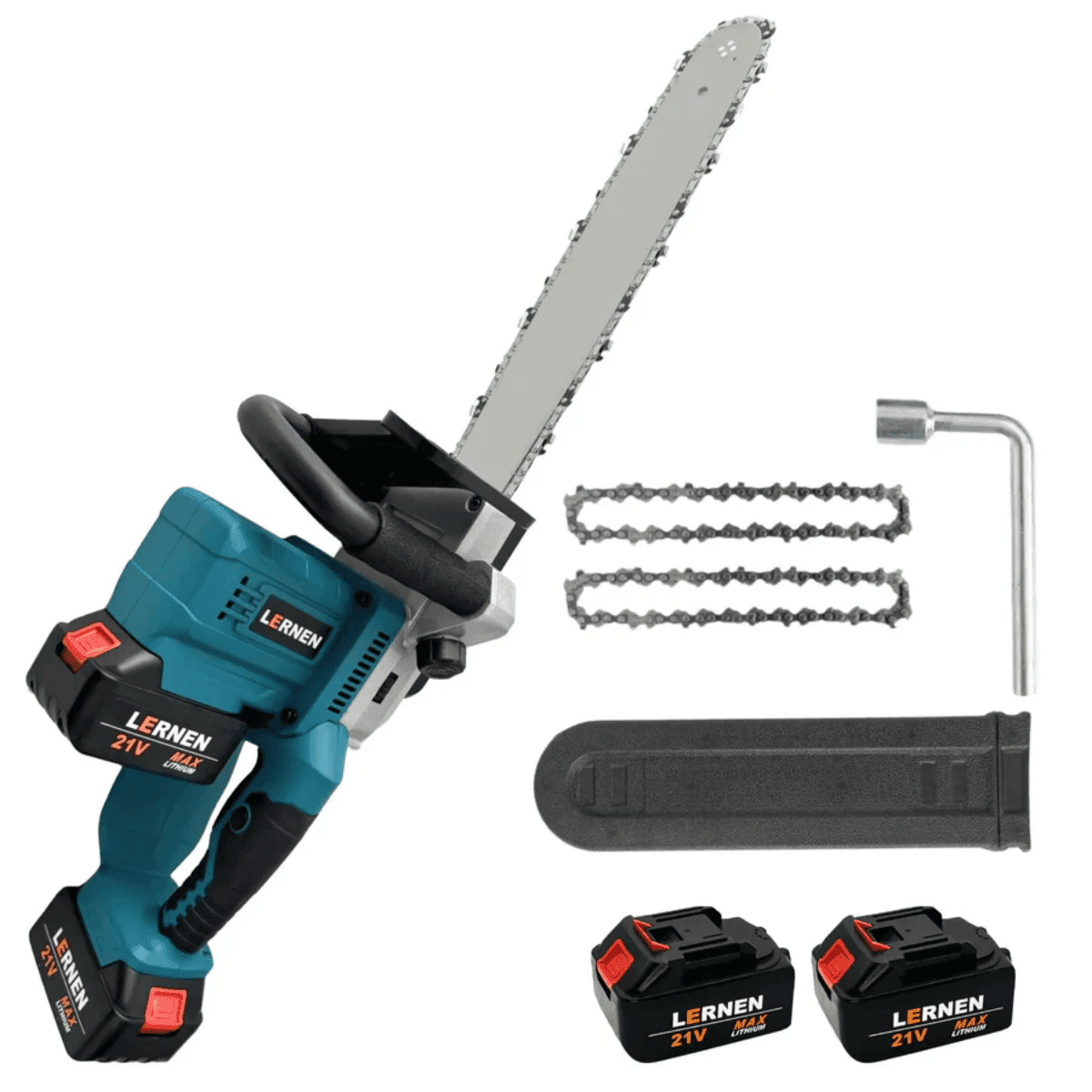 Motosierra Podadora LERNEN Inalámbrica 16" + 2 Baterías