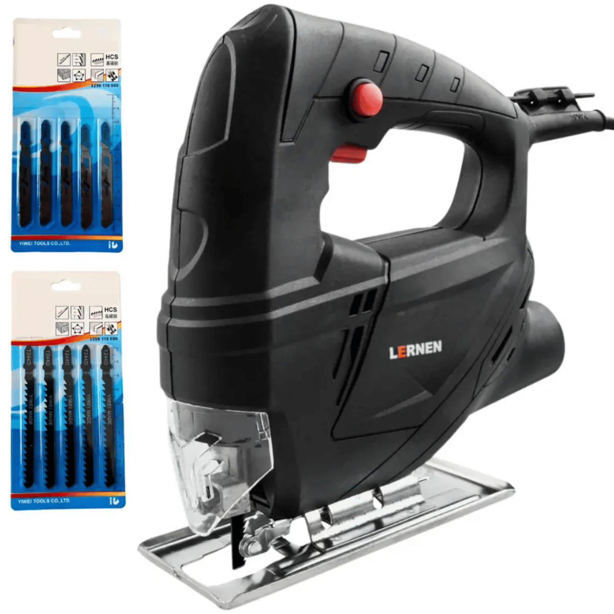 Sierra Caladora 400w 3000 Rpm Cuchillo 55mm + 10 Sierras - LERNEN